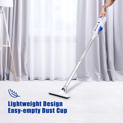 Miniatura 7 de Vacmaster - Aspiradora de mano 2 en 1 con cable, 14 Kpa de potencia de aspiración, ultraliviana, con filtro HEPA lavable para quitar pelos de