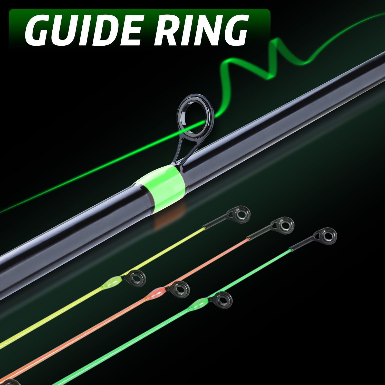 Canna Da Pesca Sougayilang Feeder | 3 Punte In Carbonio | Portatile E Resistente | Per Pesca A Fondo - Foto 4