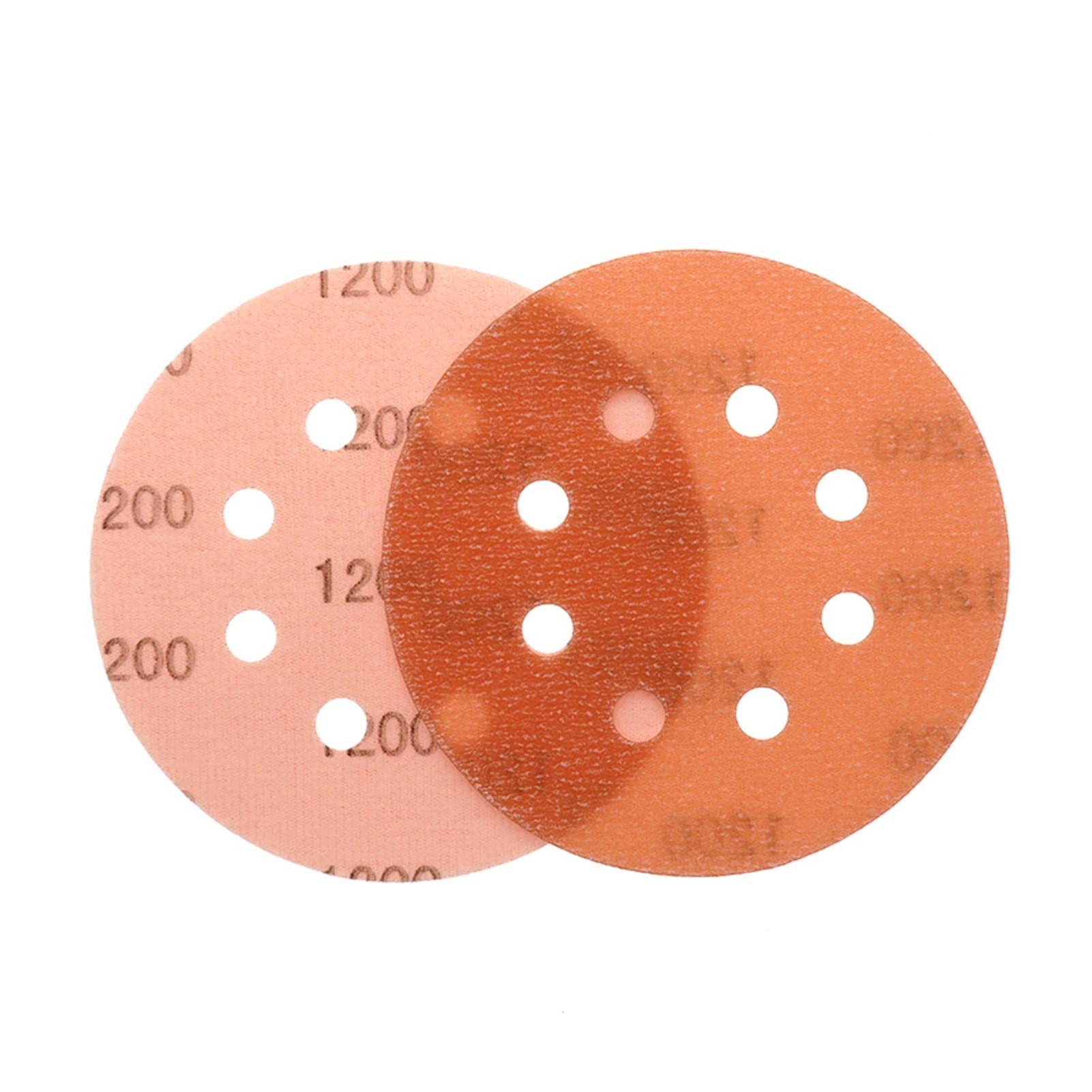 Papel de lija abrasivo ZSBLXHHJD 1 5pcs 5 "12 5 mm 8 orificio Suave Super Fino Húmedo/Dry Hook and Loop Auto Cuerpo Película Lijado de lijado Papel de lija 60-5000 Grit (Color : 1200 Grit)