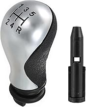 Juttzzei Pommeau de Vitesse Citroen, Pommeau de Levier de Vitesses 5 Vitesses pour Citroen C5 2001-2008 Xsara Picasso 1999-2008 Levier de Vitesse avec Adaptateur, Citroen C5 Pommeau de Vitesse - Noir