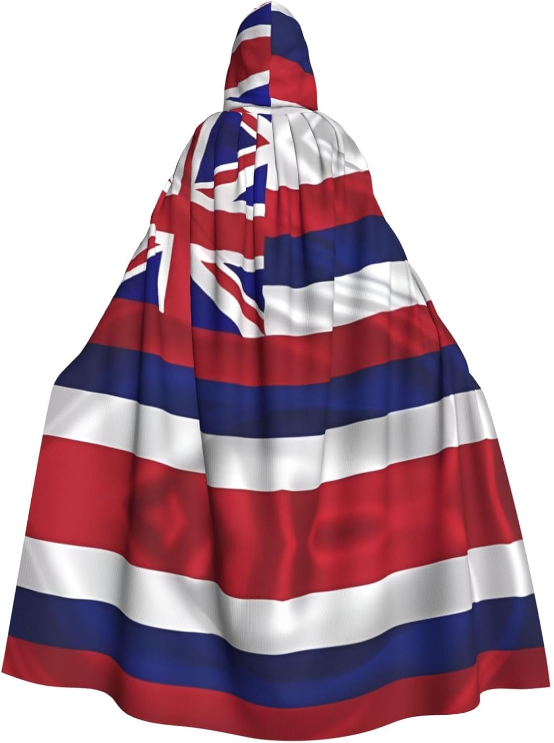 Flag of Hawaii American Unique Darkness Poncho Shawl - Customizable Wearable Blanket for Women, Perfect Halloween Costume Accessory, Knight, Akatsuki, and More