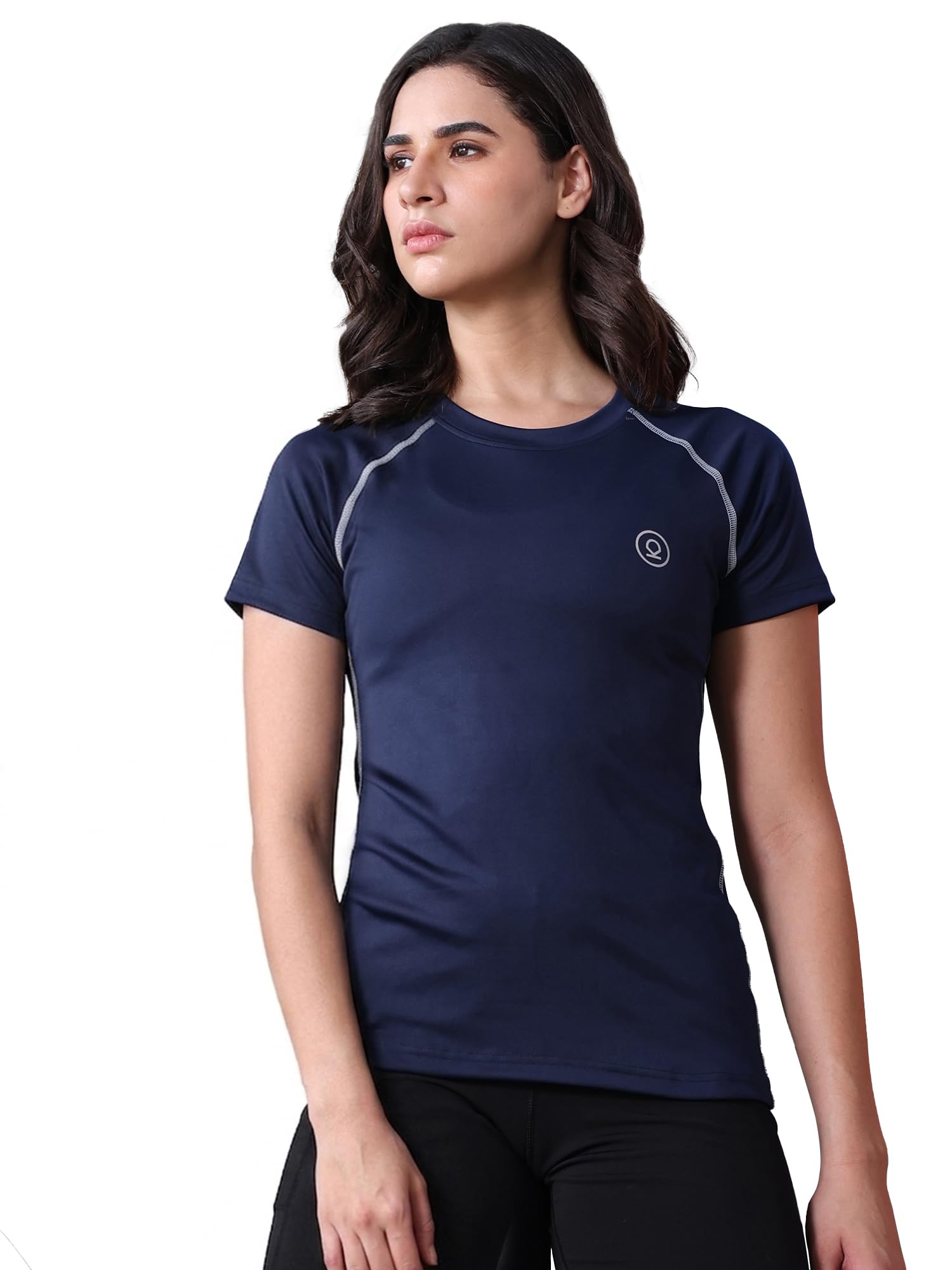 chkokko Women’s Compression Gym T-Shirt for Running, Workout, Training, Sports & Activewear | Quick Dry Breathable Stretch Fabric | Body Fit Half Sleeve Athletic Sports Tee for Women-picture-36