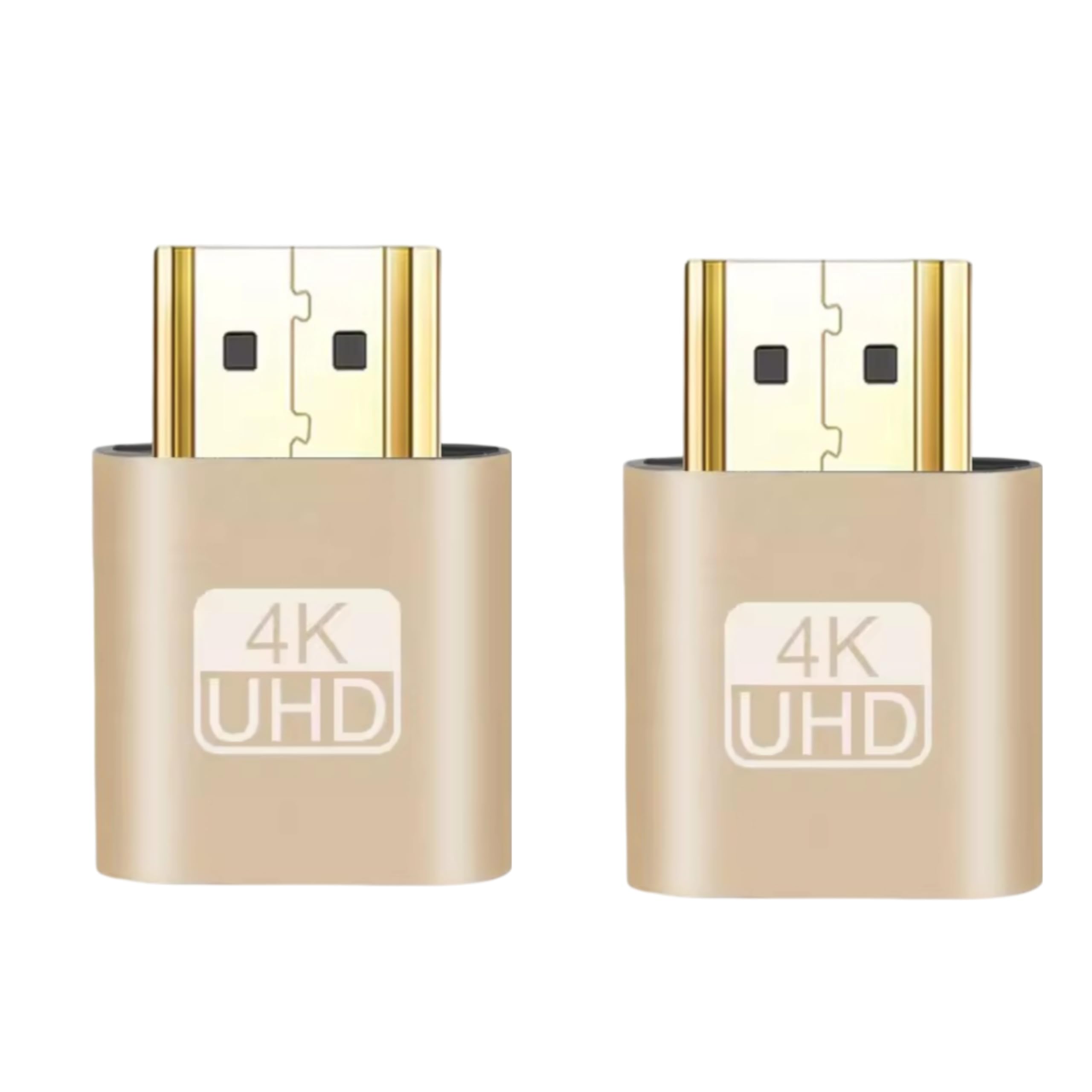 Muvofs 4K HDMI Dummy, Virtual Monitor Display EDID Emulator, Headless HDMI Display Adapter Plug, Gold MFSDLXDUMMYHD (2-Pack)-picture-11