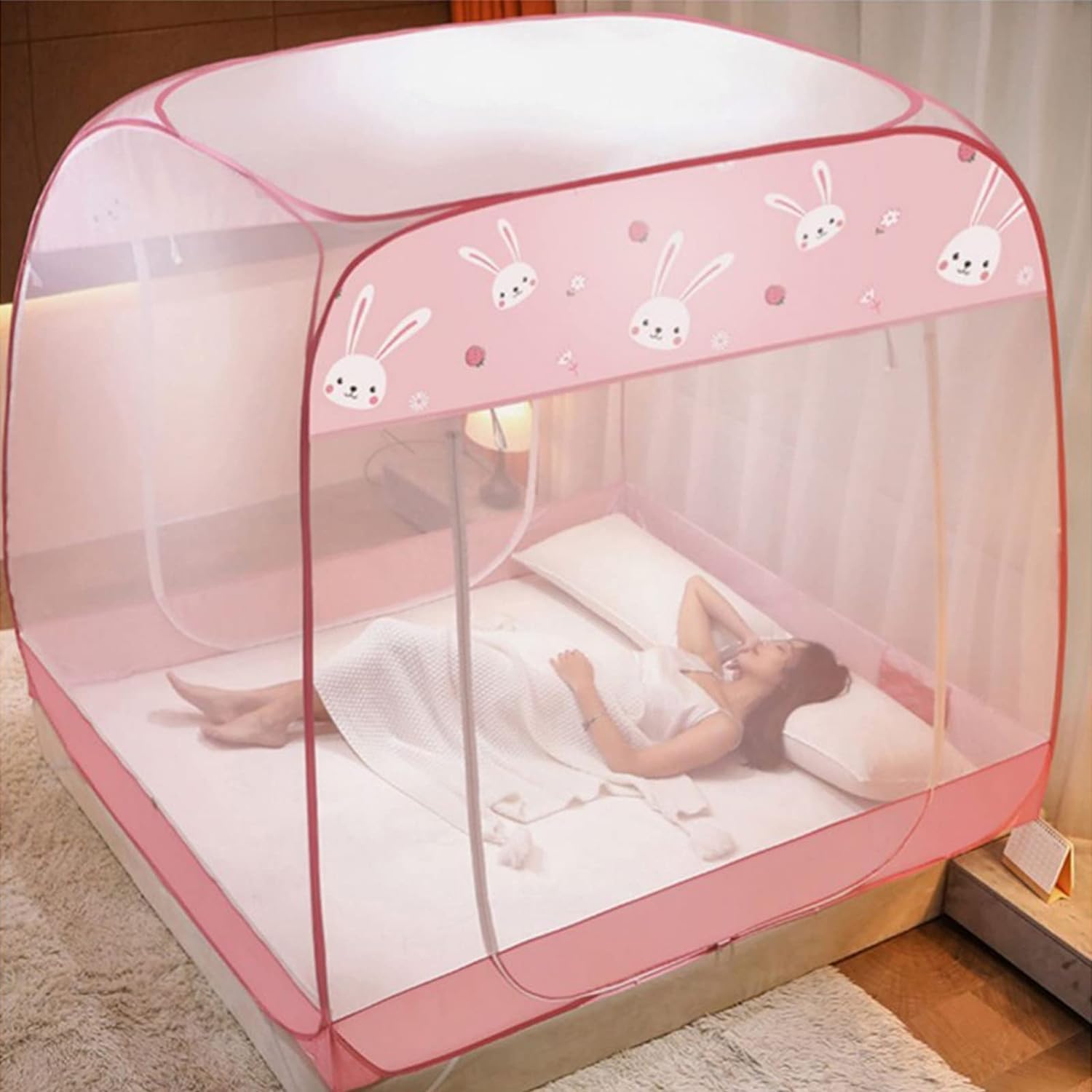 Mosquitera portátil Plegable, antimosquitos, Ideal para Dormitorio y Camping (1,5 x 2 m)