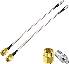 TUOLNK 2 Pack 6 '' SMA Stecker auf TS9 Buchse RG316 Verlängerungskabel SMA Stecker auf TS9 Buchse Antennenadapterkabel SMA Stecker auf TS9 Buchse 4G Antennenrouter Verlängerungskabel
