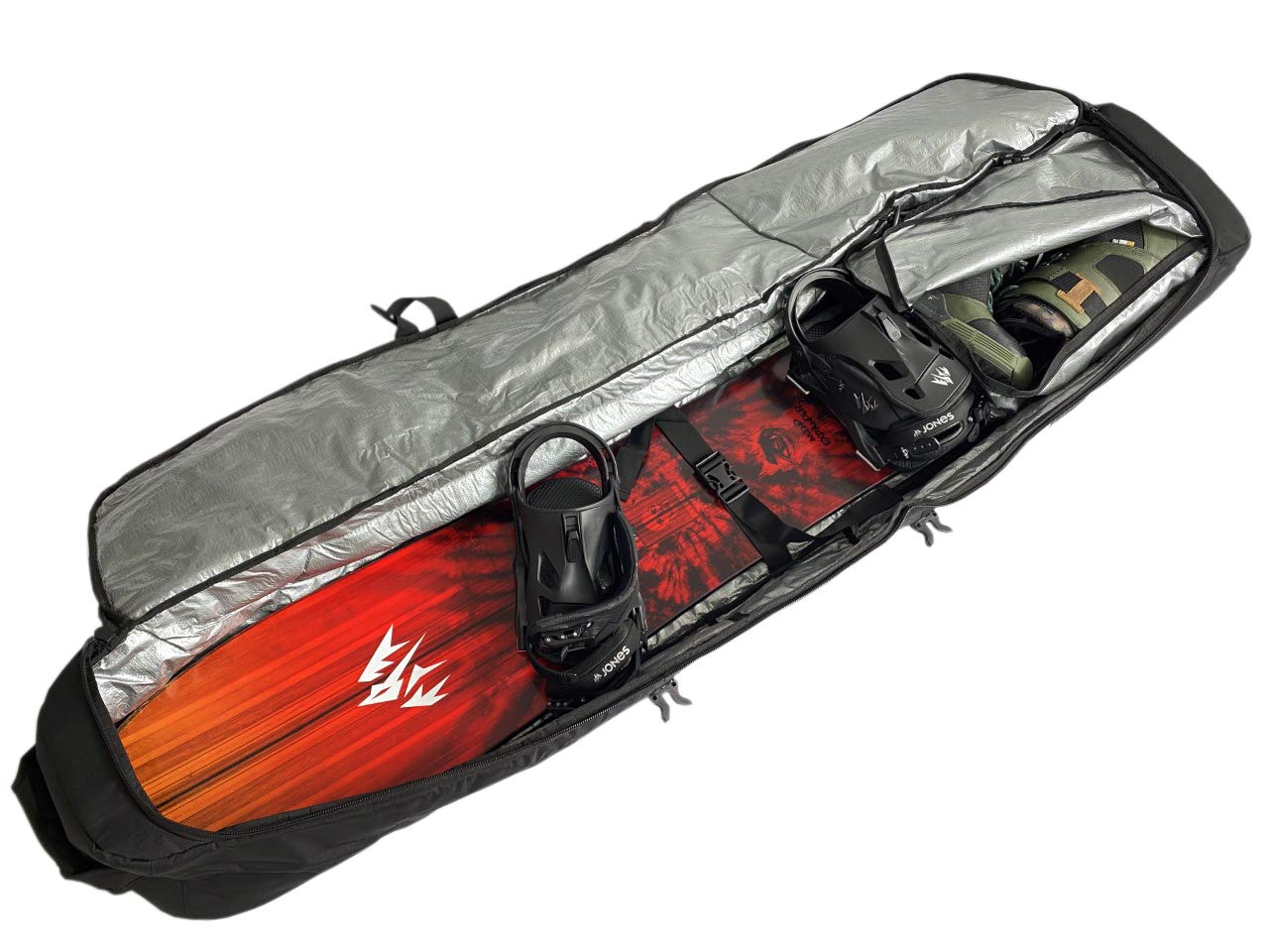 Element Equipment Gepolsterte Snowboardtasche mit Rollen, Ultimate Double – Premium High End Doppelrollen-Reisetasche