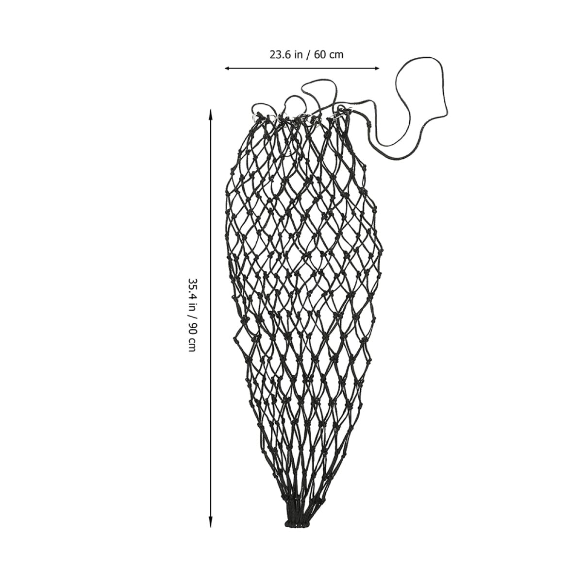 Abaodam Hanging Horse Hay Storage Net Bag Durable Feeding Pouch Cows and Sheep Space Saving Design Reduces Waste for Easy Access