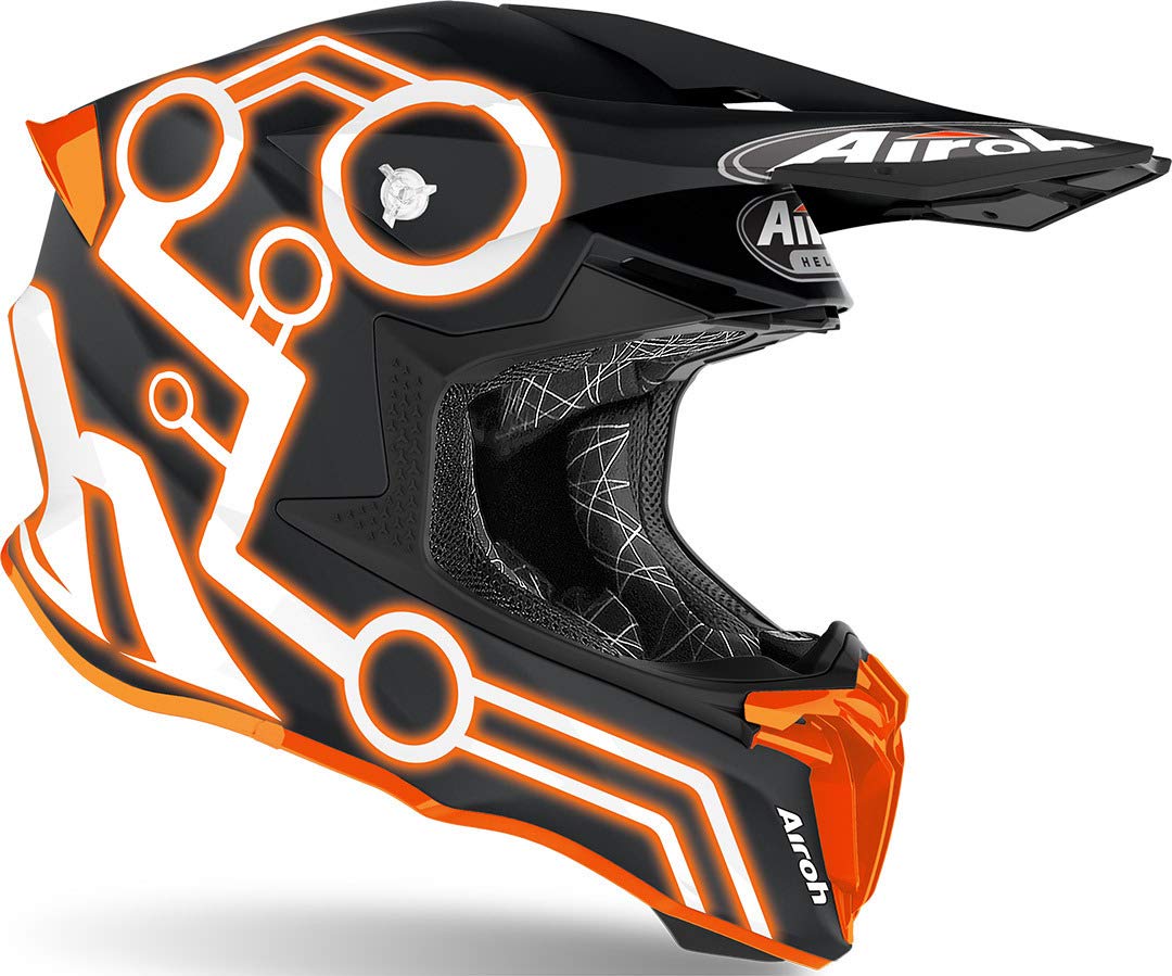 AIROH CASCO TWIST 2.0 NEON ORANGE MATT S