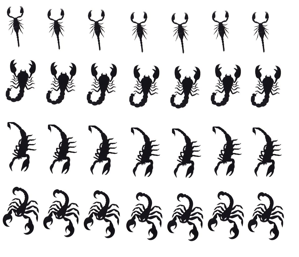 Scorpion Collection (Scorpion Stickers Black)