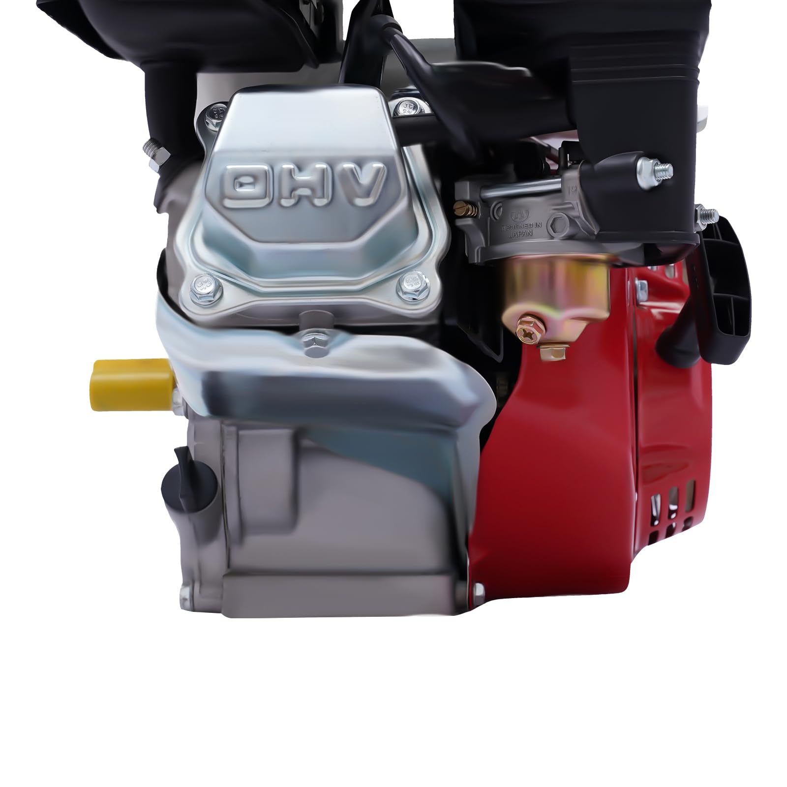 Motor de gasolina 4 tiempos 3000W 7.5CV motor térmico gasolina motor kart con eje refrigeración aire alarma falta de aceite arranque eléctrico 3.6l rojo