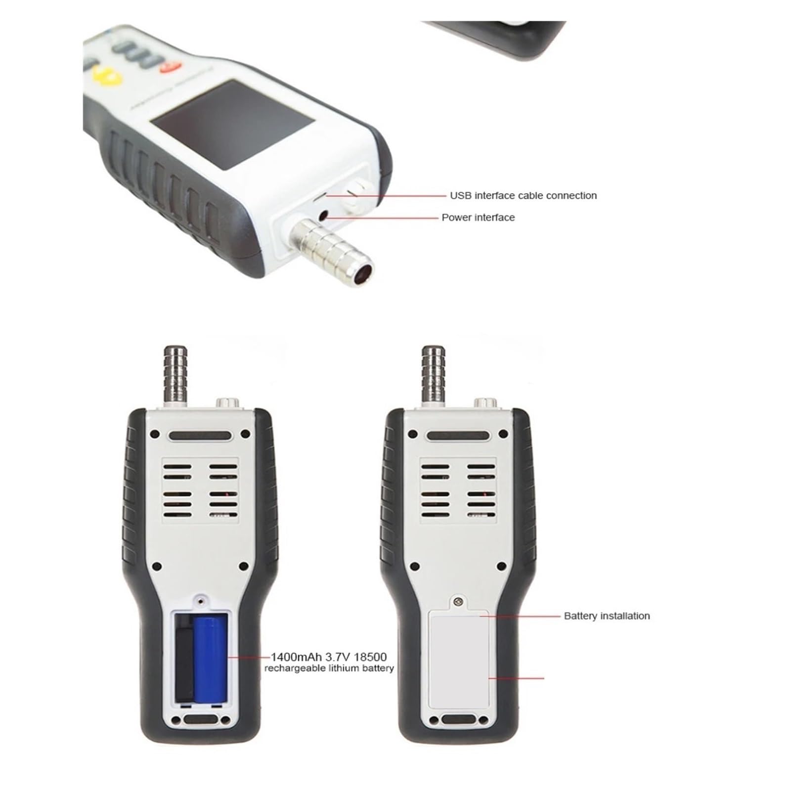Luftqualitätsmonitor, Professioneller Tragbarer CCTV- und IP-Kamera-Testgerät | Mit Luftqualitäts-PM2,5-Partikelzähler für CCTV- und IP-Kameratests.