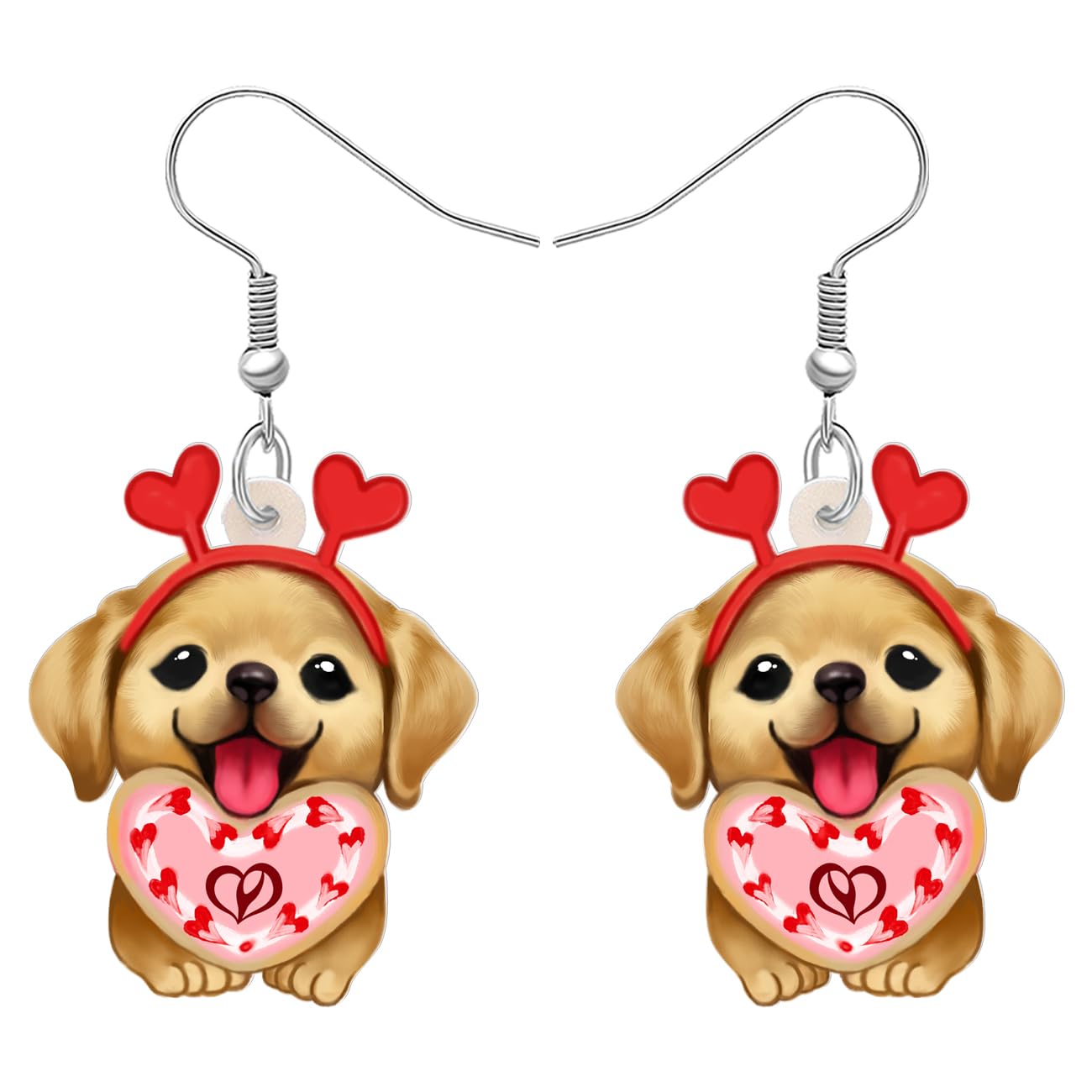 Yayako Acrylic Cute Labrador Earrings Dangle Pets Puppy Charms