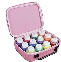 Vista 1 de Hermitshell Estuche de viaje para Crayola 12 unidades de pintura lavable para niños (solo caja) (rosa)