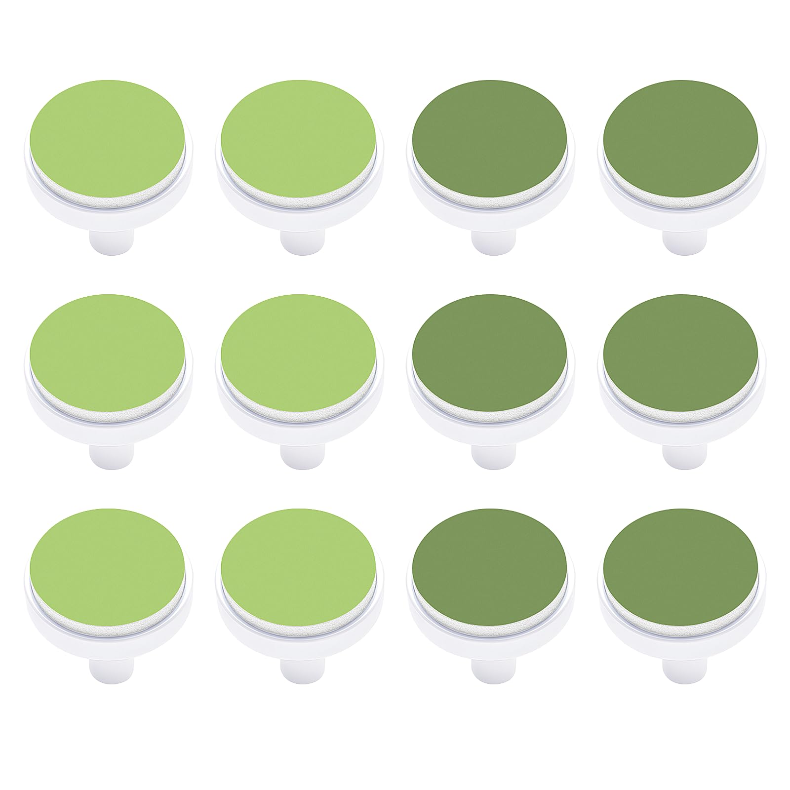 Replacement Pads Compatible with haakaa Electric Nail File, 12 Pieces Baby Nail Trimmer Pads Grinding Heads Suits to (6-12, 12+ Months) Newborn and Adults