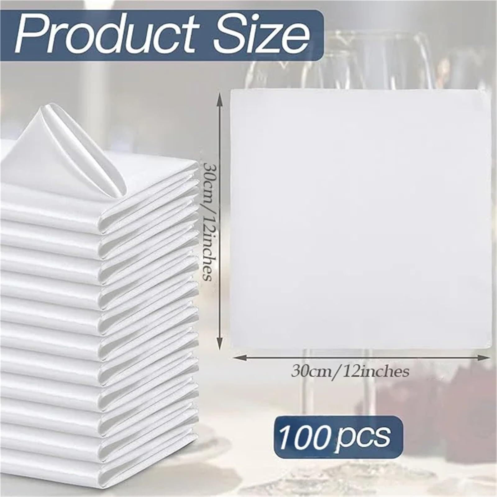 Servilletas De Tela Servilleta De Satén Cuadrada Lavable 30 Y 30cm, 50 Uds., Mesa Tela Suave Liso for Decoración Banquete Boda, Fiesta, Hotel Restaurante(50pcs-Green)