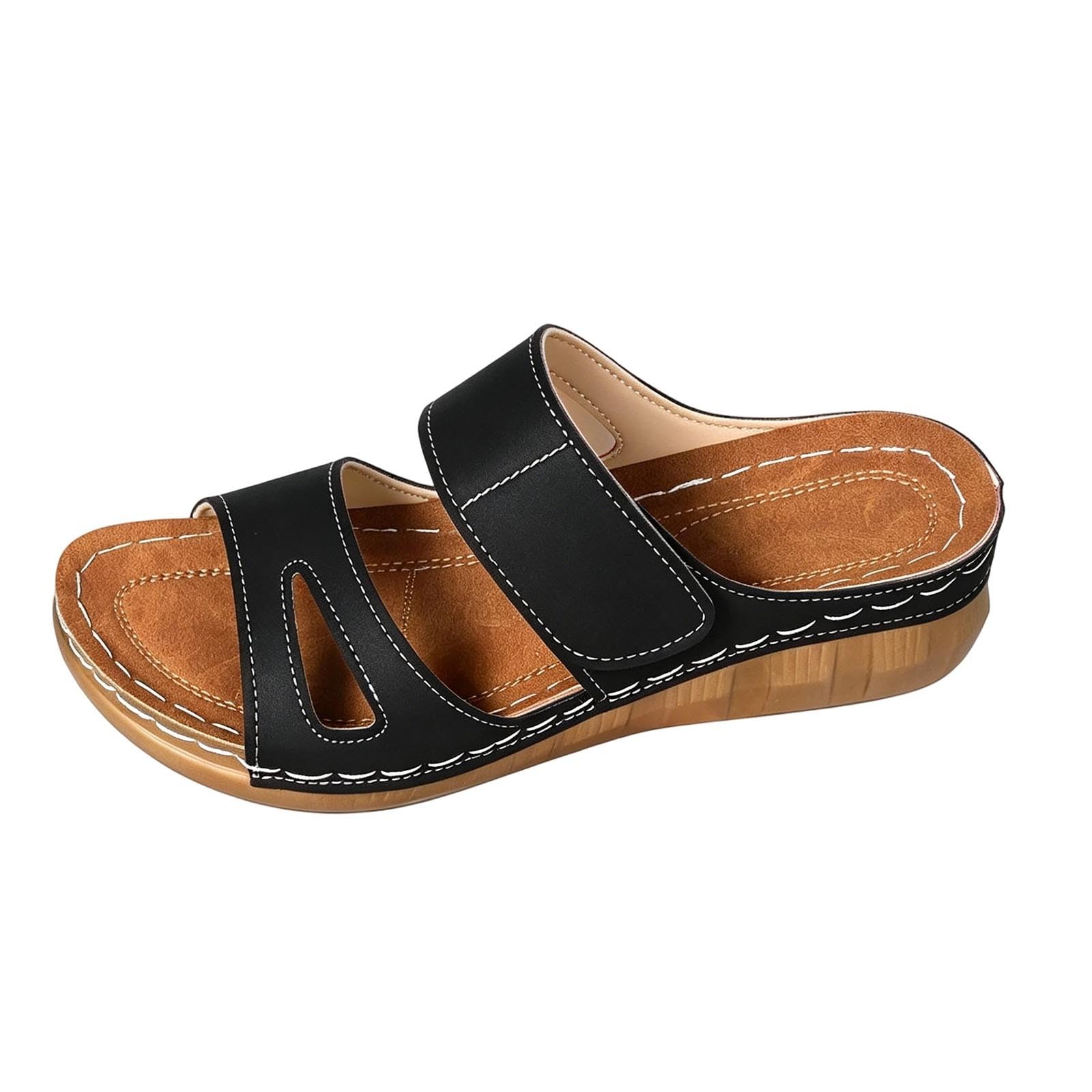 Nu-pieds bohême chic et élégants avec semelles plates légères - 6