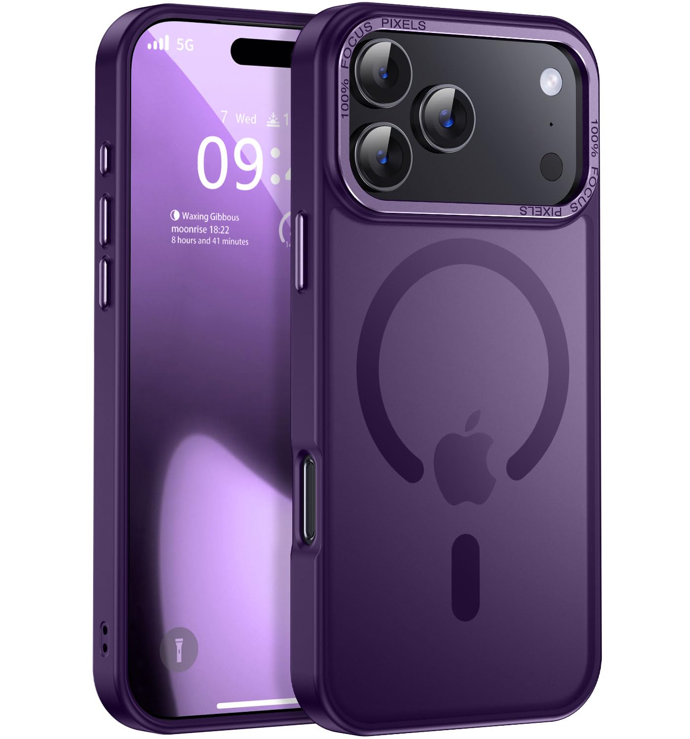 Newfuture Strong Magnetic Compatible with iPhone 17 Pro Case [13 FT Military Drop Protection] [Compatible with Magsafe] Slim Translucent Matte Shockproof with Anti-Fingerprint Phone Case, Tender Pink — view 194