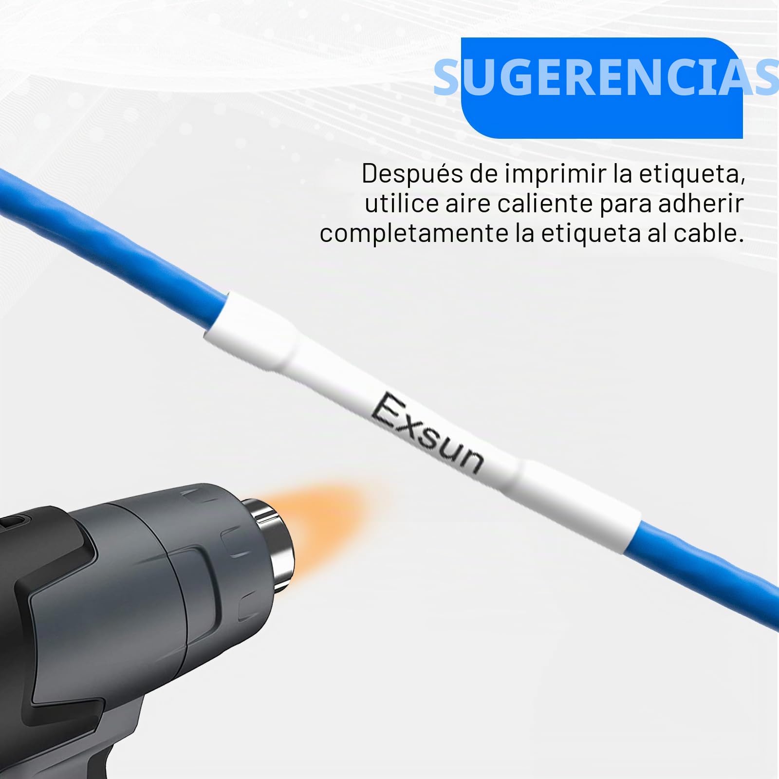 5,8mm Termocontraíble Cinta de Etiquetas Compatible para HSe-211 HSe211 Cinta de para Brother P-touch PT-E100 E110 E300 E550W D210 D410 P300BT E310BTVP E560BTVP, Negra sobre Blanco