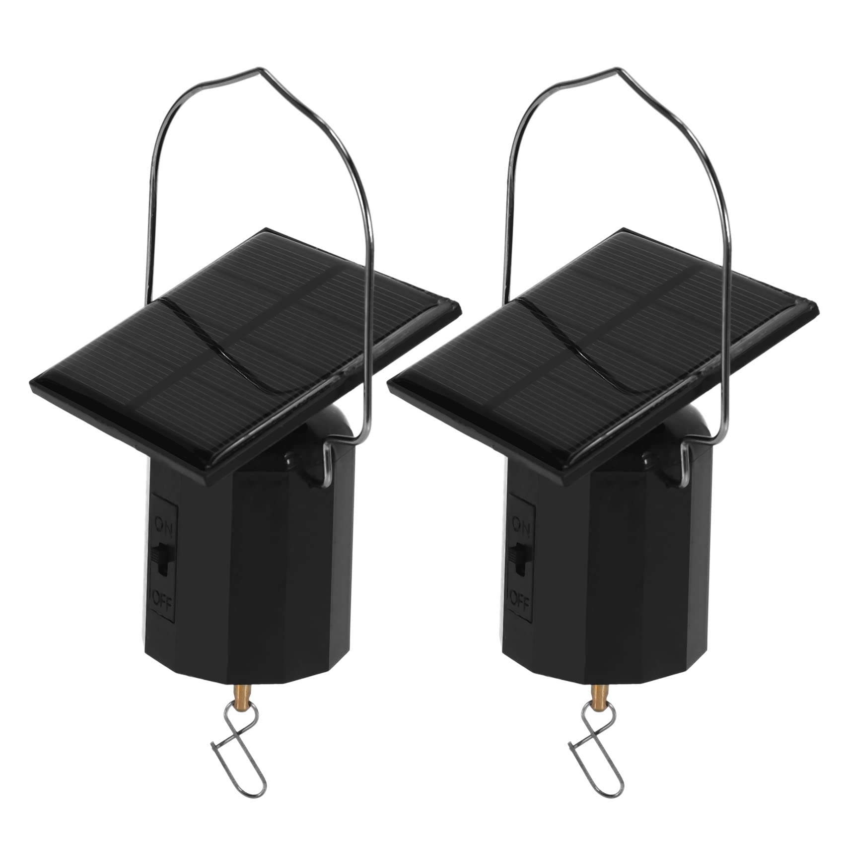 Hndhbfgrt 2X Wind Spinner Motor Solar Hanging Display Motor Rotating Solar Wind Spinner Motor Rotatable Hook