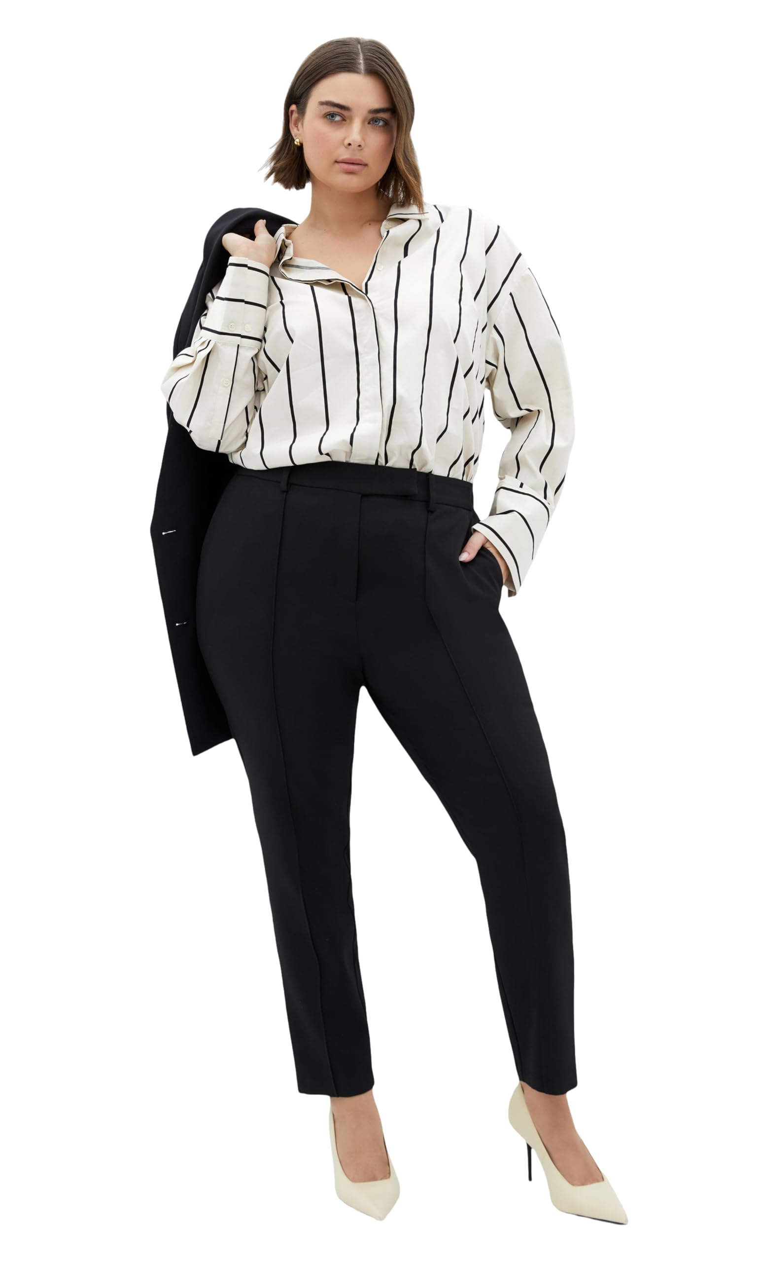City Chic Womens Plus Size Pant-Asha