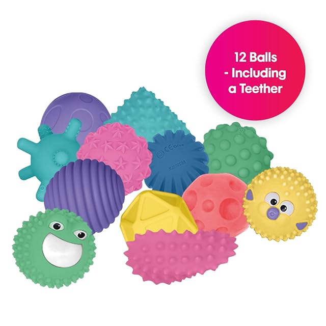 Foto 2 de 8 de Edushape Sensory Mini Balls, 12 pcs