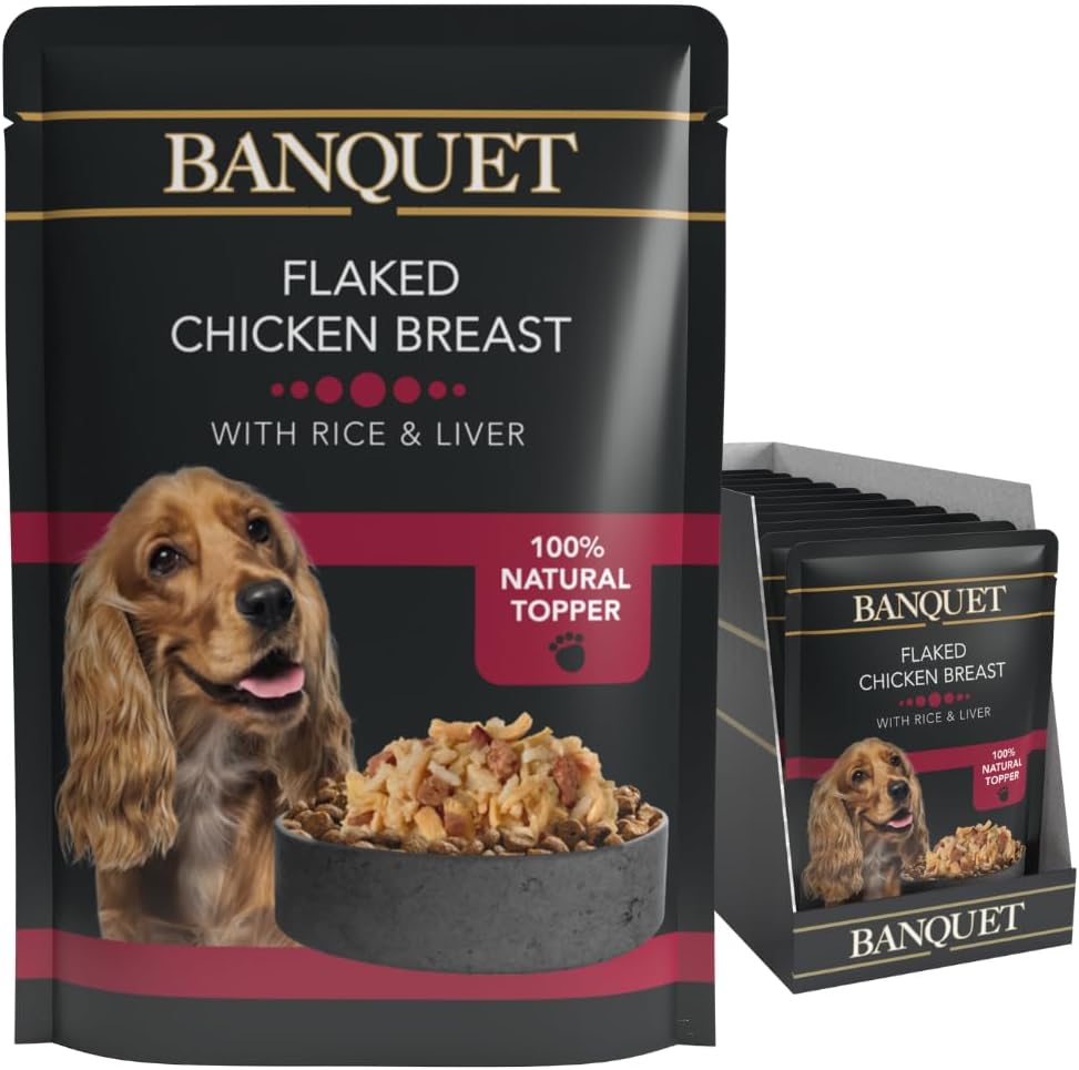 HiLife Banquet Wet Dog Food Flaked Chicken Breast, Rice, Liver