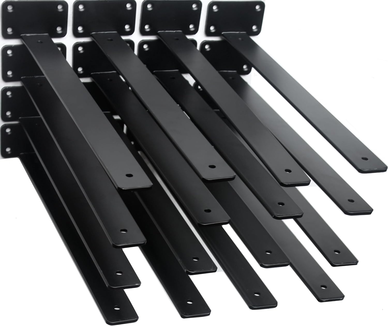 Pramukh Fashion 4 Pack - Hidden L Shelf Bracket (1/5 Inch Thicked) Iron Shelf Brackets, Metal Shelf Bracket, Industrial Shelf Bracket, Modern Shelf Bracket, Shelves Support (16 INCH) (B0D424MRZM) Amazon Price History, Amazon Price Tracker
