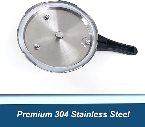 Miniatura 5 de XINFU - Olla a presión de acero inoxidable 304 premium, 6.3 cuartos de galón (6 litros) para familia de 4 a 6, modo estándar y modo rápido, 5