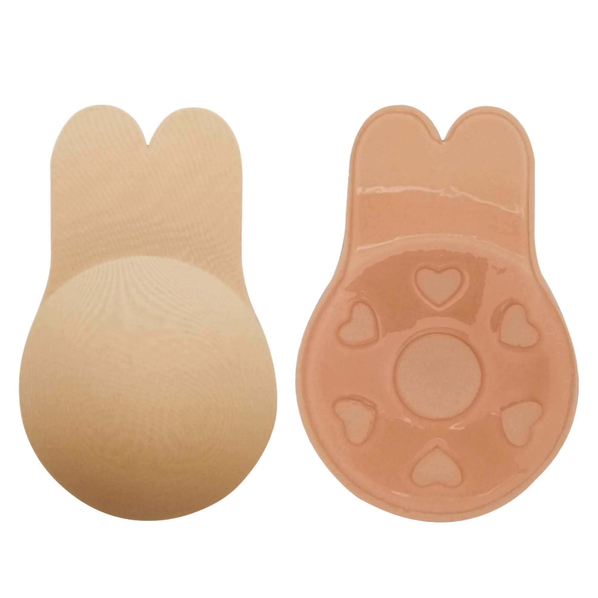 VorcyInvisible Bra Women Push up Nipple Covers Adhesive Strapless Bra Backless Sticky Bra Breast Lift Rabbit Bra
