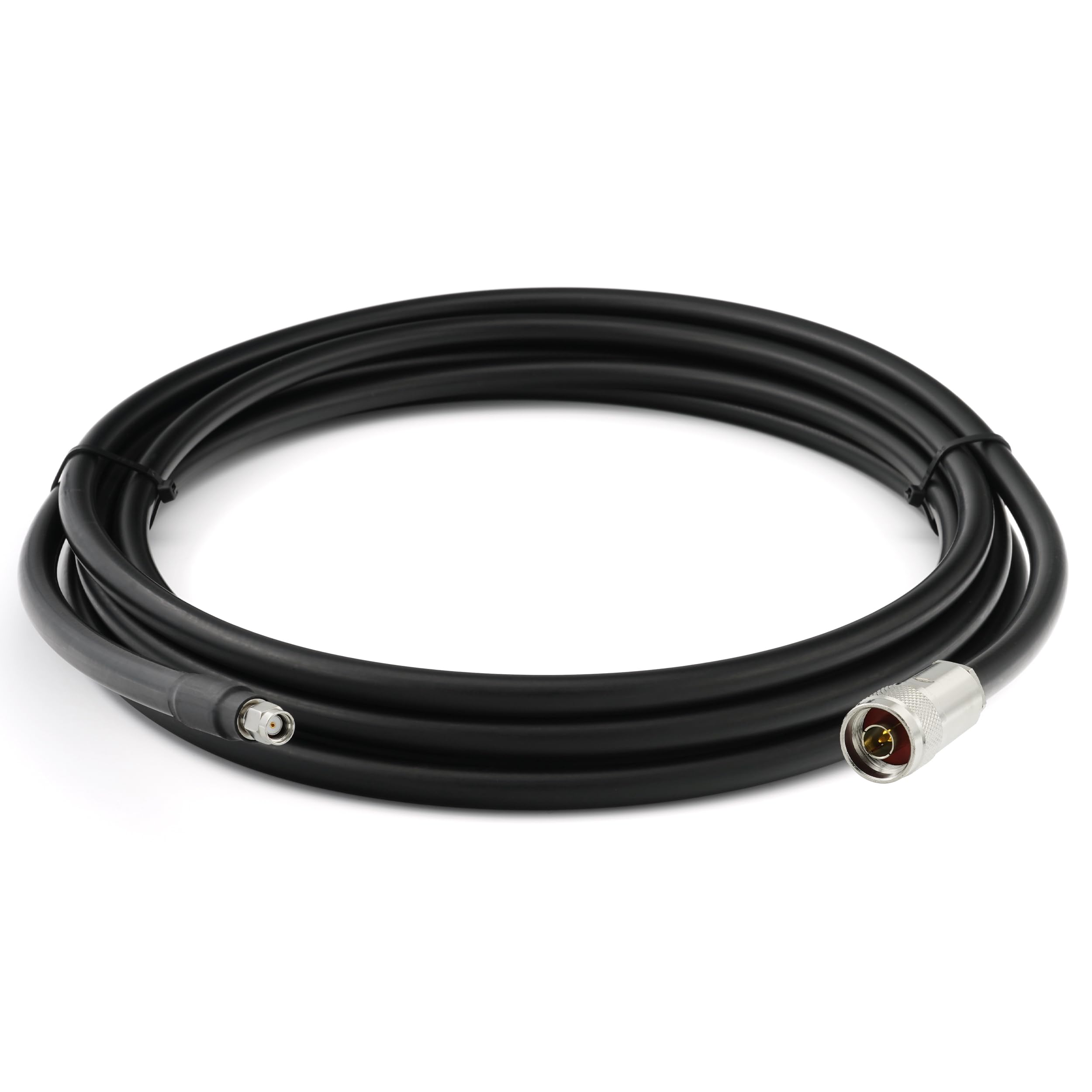 RP-SMA 25m Rallonge Antenne WiFi Cable Coaxial RPSMA Mâle à N Male Câble Extension Ø11.1mm à Faible Perte 8D-FB 50 Ohm pour Routeur WiFi Caméra IP Carte Réseau sans Fil Mini PC PCIE