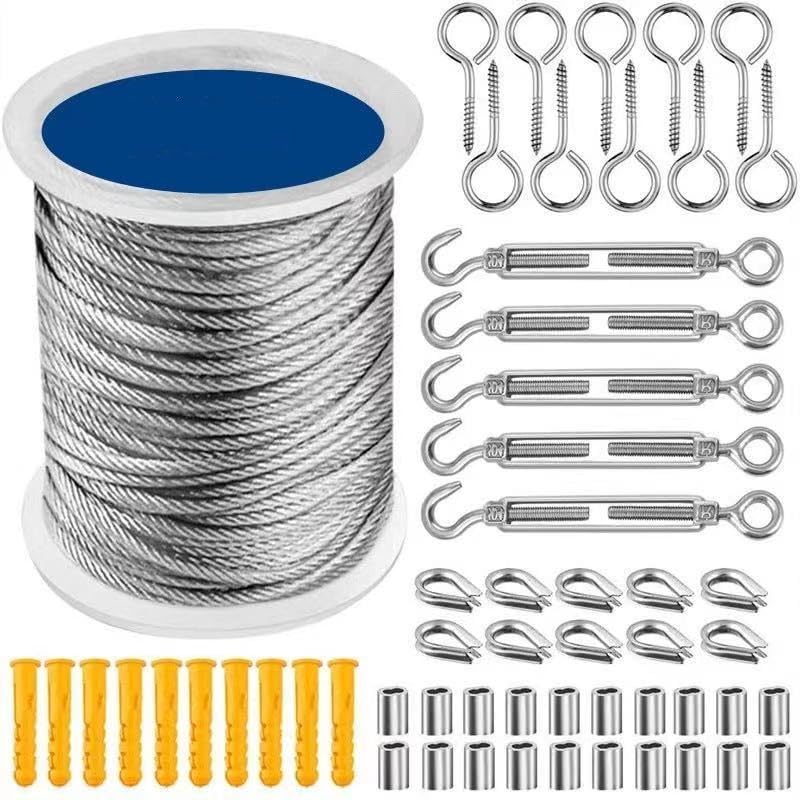 AMLOOPH - Filo da giardino per piante rampicanti, kit per funi