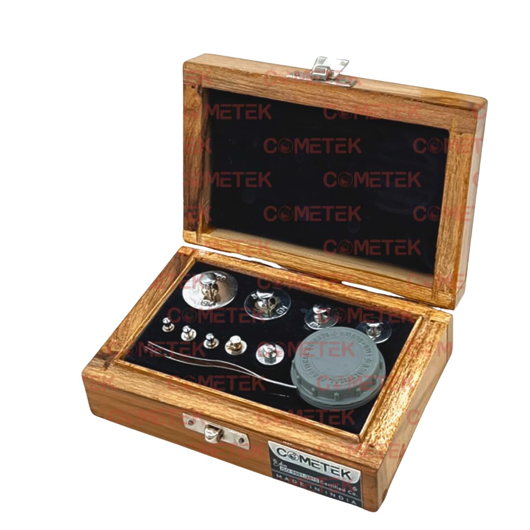 COMETEK - Laboratory Analytical Weight Box - 1mg to 100gm - Calibrated Weights - Supplied in Wooden Box (B0CR47ZWBW) Amazon Price History, Amazon Price Tracker