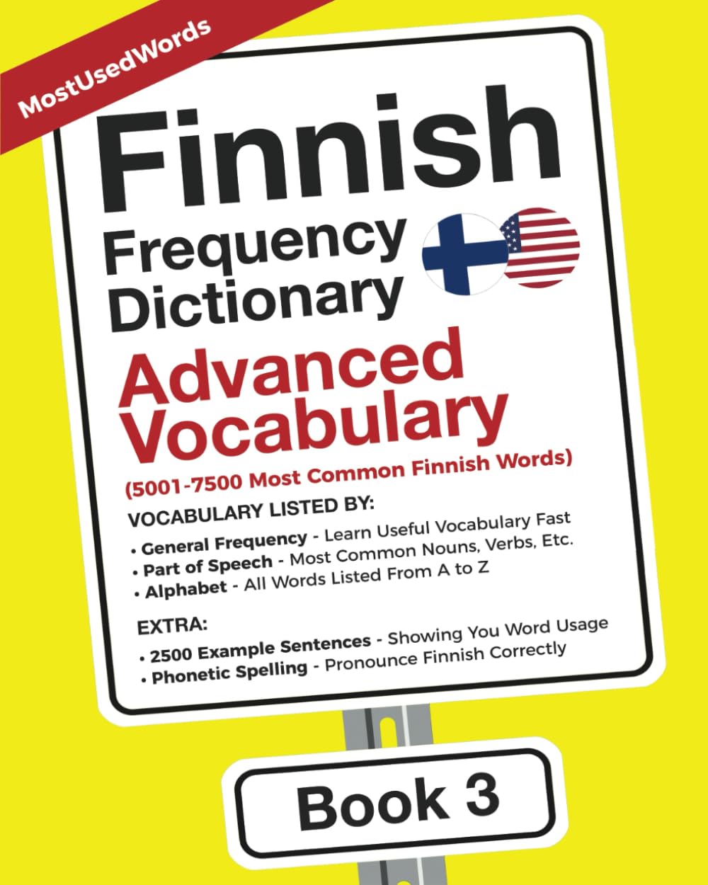 Finnish Frequency Dictionary - Advanced Vocabulary: 5001-7500 Most Common Finnish Words (Learn Finnish Vocabulary with the Finnish Frequency Dictionaries)