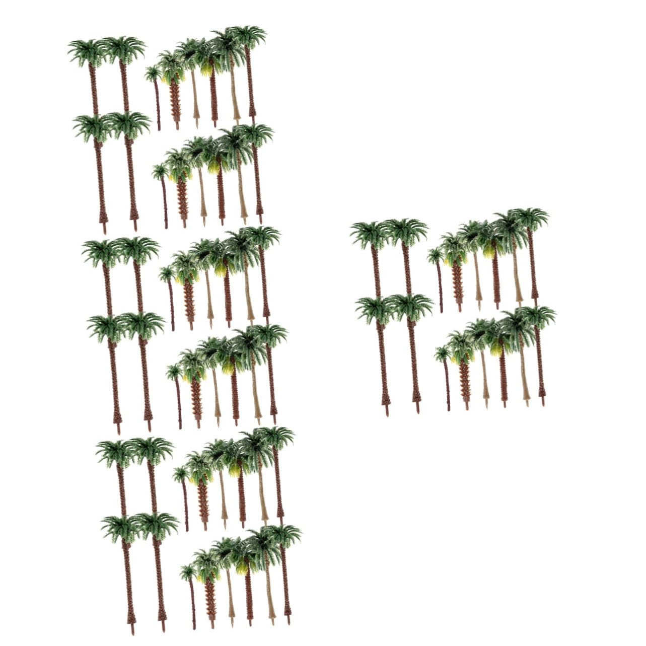 POPETPOP 120 Piezas Juego Miniárboles Arbol Artificial Árbol Diorama Arquitectura Decoración Pino Traje Verde Adorno Modelo Planta Árbol El Plastico Tridimensional