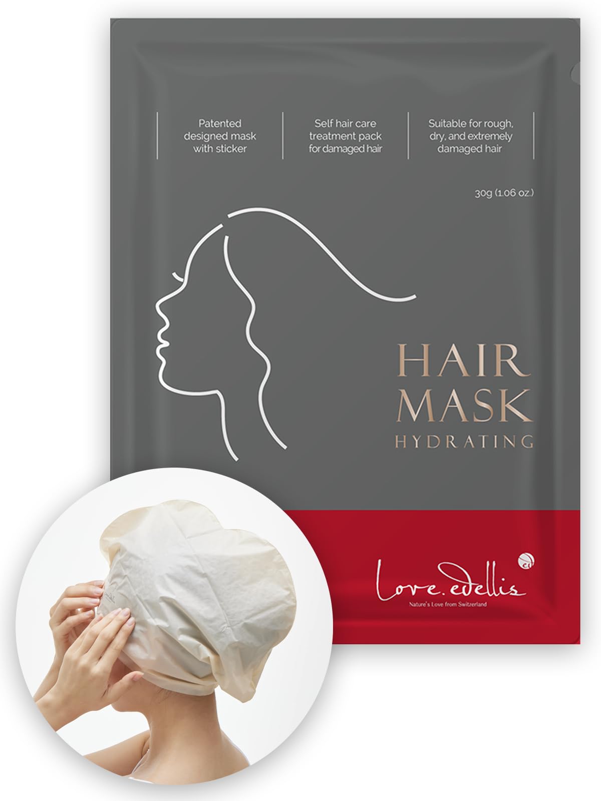 Amazon | [love.edellis]ヘアーパック 集中ケア キャップタイプ 