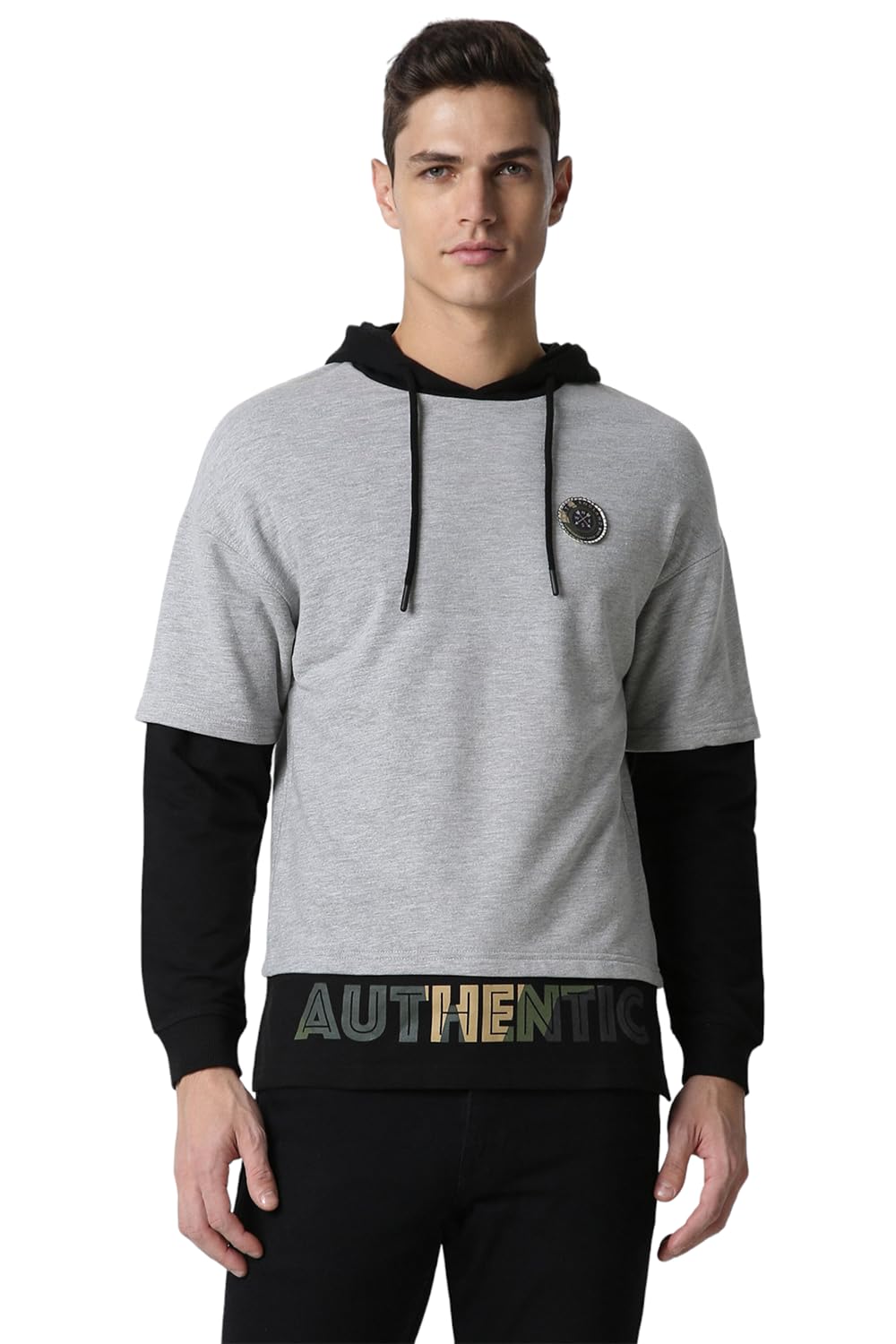 Men Cotton Blend Hooded Neck Sweatshirt-image-28
