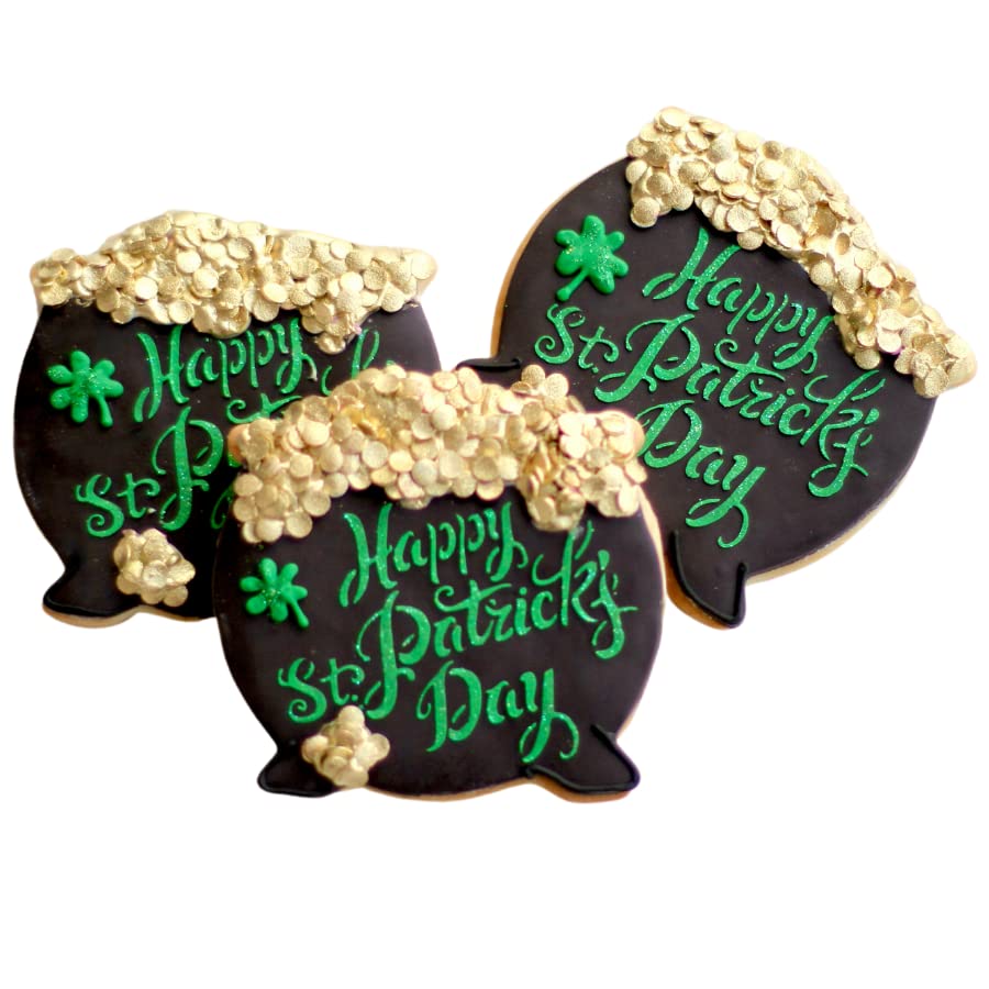 1 Dz. "Pot of Gold" Cookies! A Rainbow’s End Swims in Gold! St. Patrick's Day, Irish Party Gift