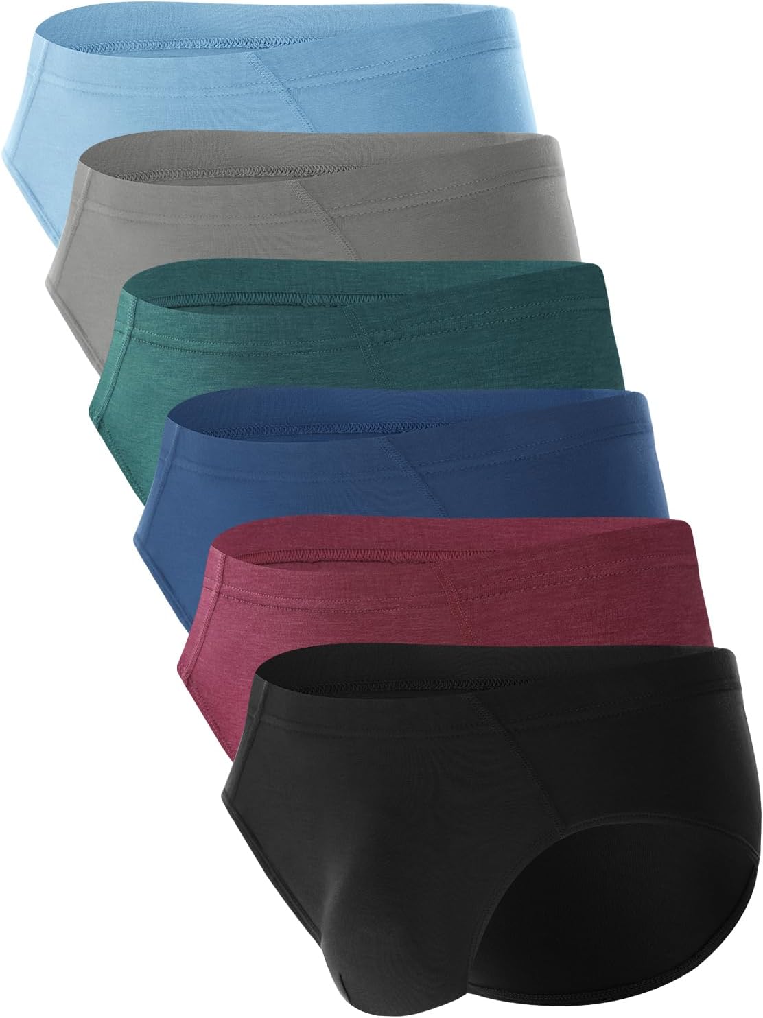 Blue,gray,black,green,red(6pack)
