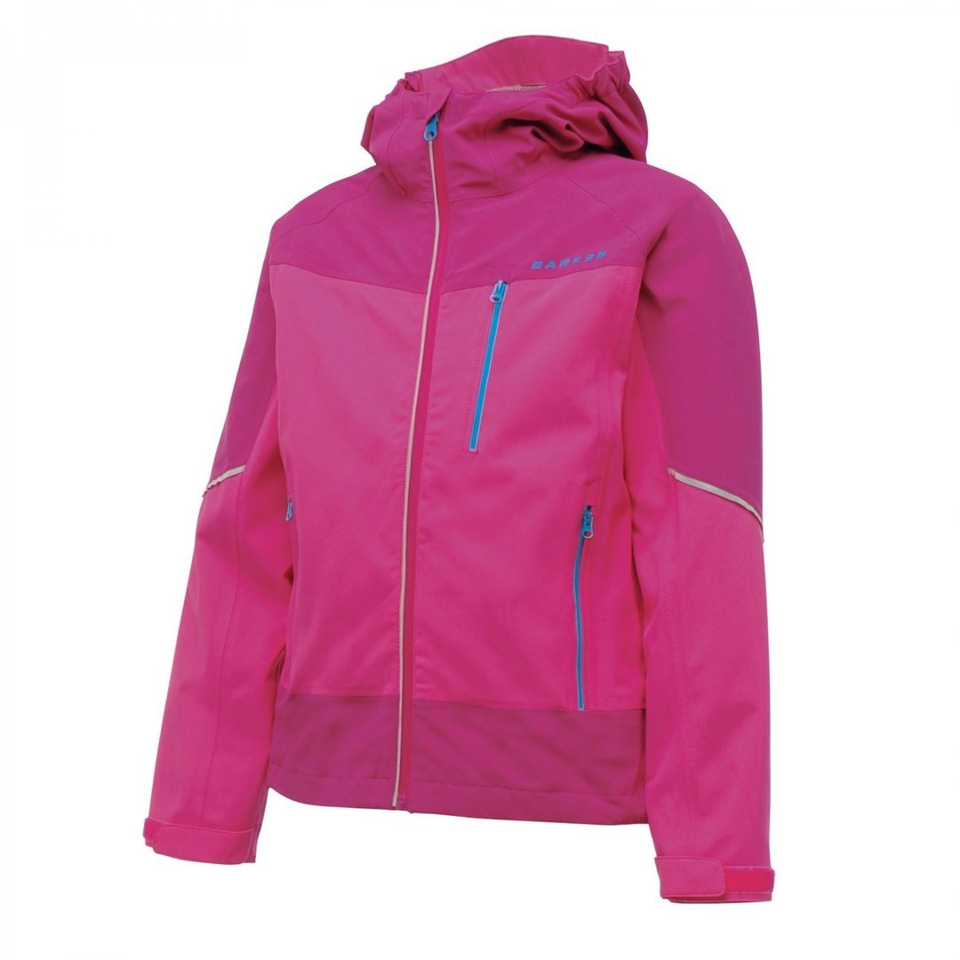 Dare 2b Kids Absorb Waterproof Jacket - Active Pink, 34 Inch