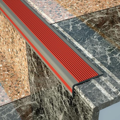 Nez de marche en caoutchouc L 150 cm corniche d'angle antidérapante - 2