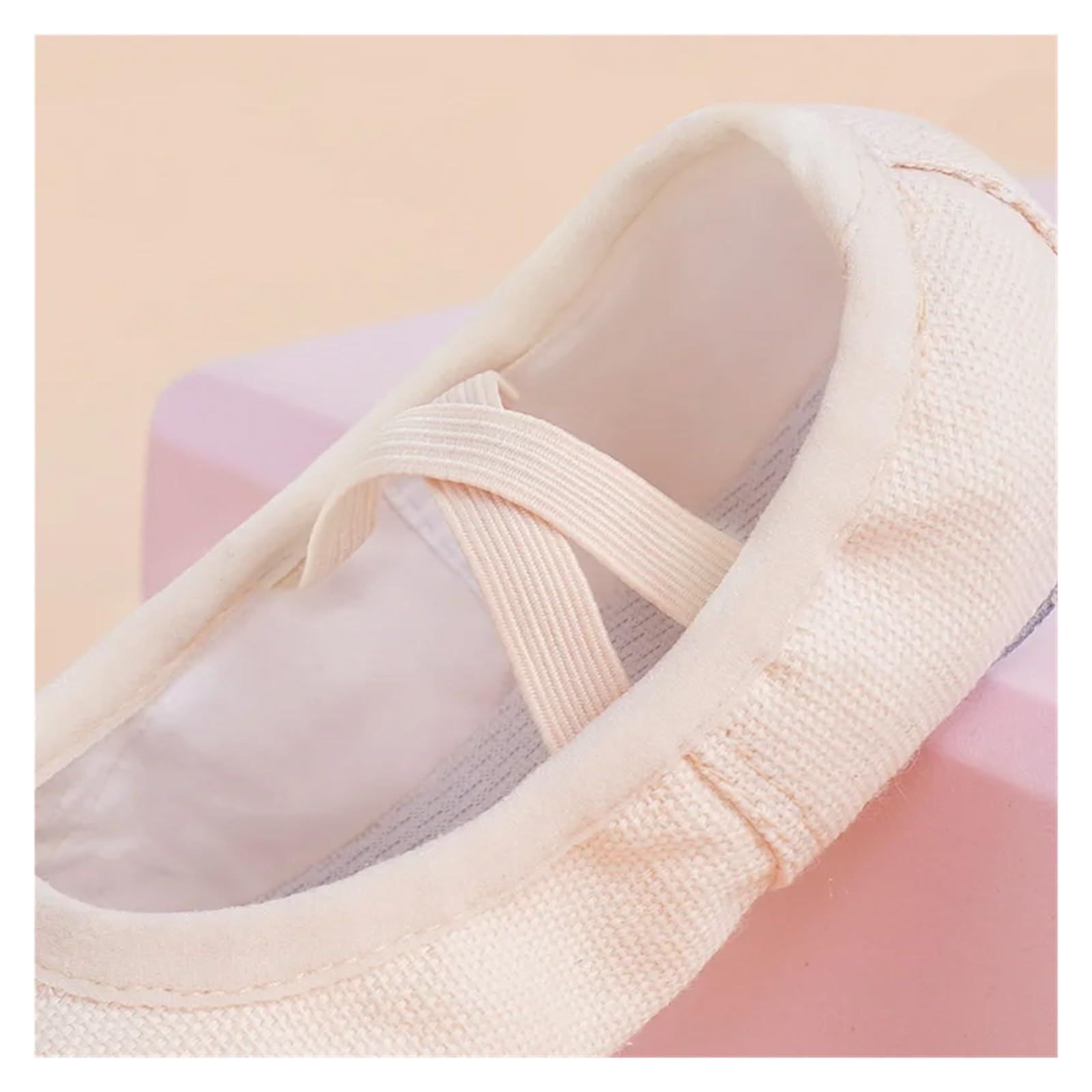 Scarpe Danza Classica Scarpe da Ballo for Ragazze e Donne, Scarpe in Tela, Basse, con Suola Morbida for Adulti, Ballerina per Danza