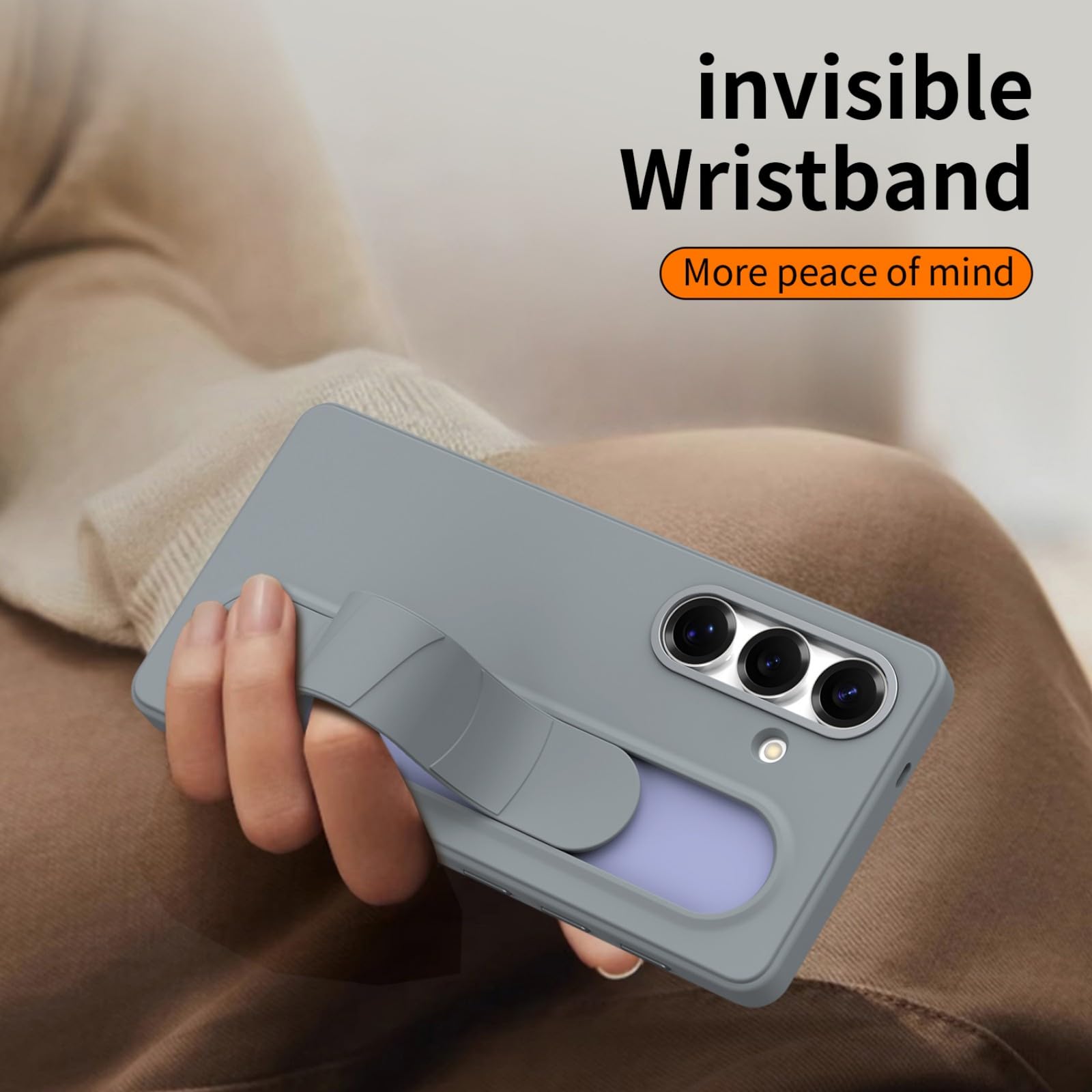 Etui na S25 Plus Case + 3 inteligentne przyciski NFC + pasek na nadgarstek i uchwyt + pierścień ze stopu obiektywu, stojak na uchwyt do Samsung Galaxy S25 + (2)