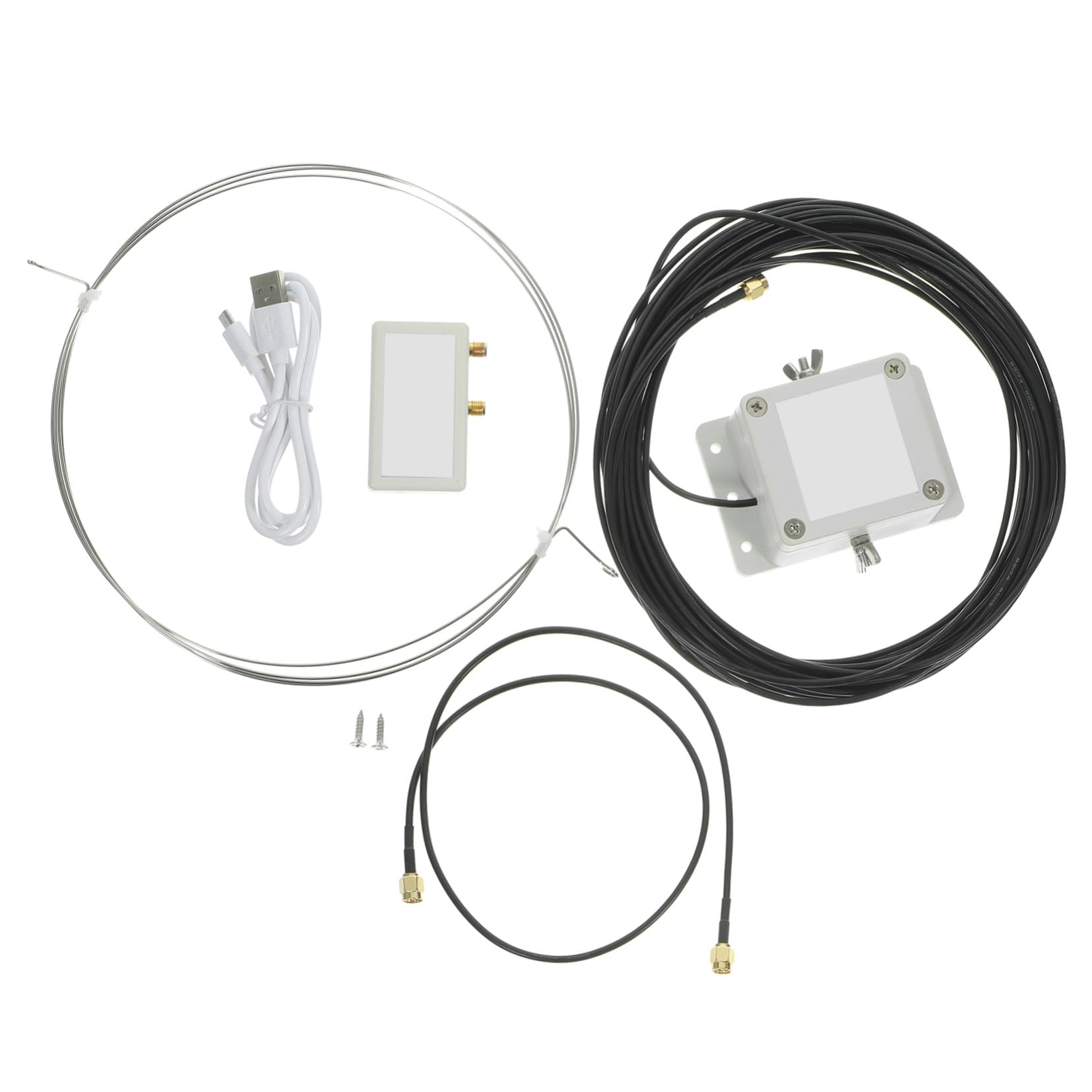 Antenne Annulaire Active USB, Plastique, Motif en 8 pour Balcon ou Toit