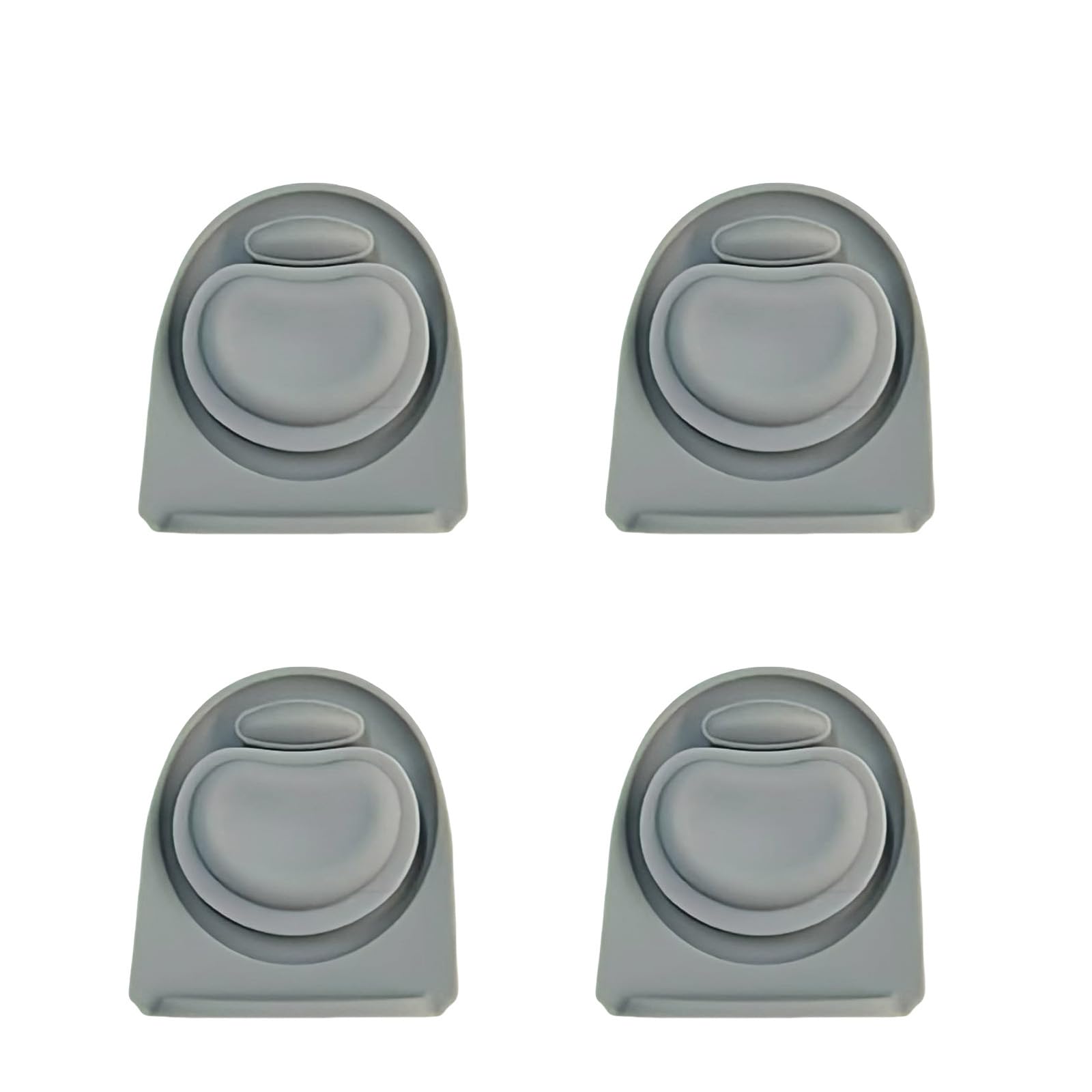 Yrohgkpn Light Grey 4Pcs Silicone Replacement Plug Stoppers Water Bottles Top Lid Gasket For 20-40Oz Water Cup Accessories Leakproof Caps Mouth Plug Gasket