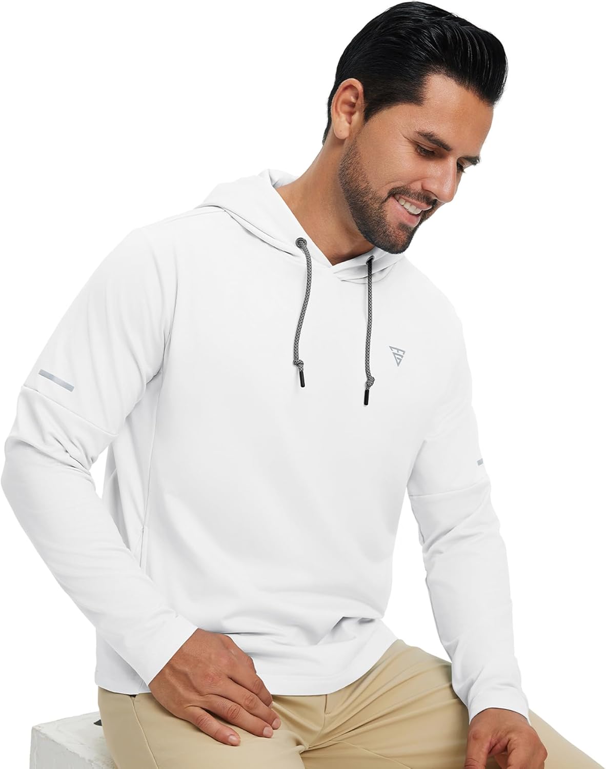 M MAELREG Hoodies for Men Golf Fleece Hooded Sweatshirts Dry Fit Athletic Lightweight Casual Midlayer Mens Hoodies Pullover
