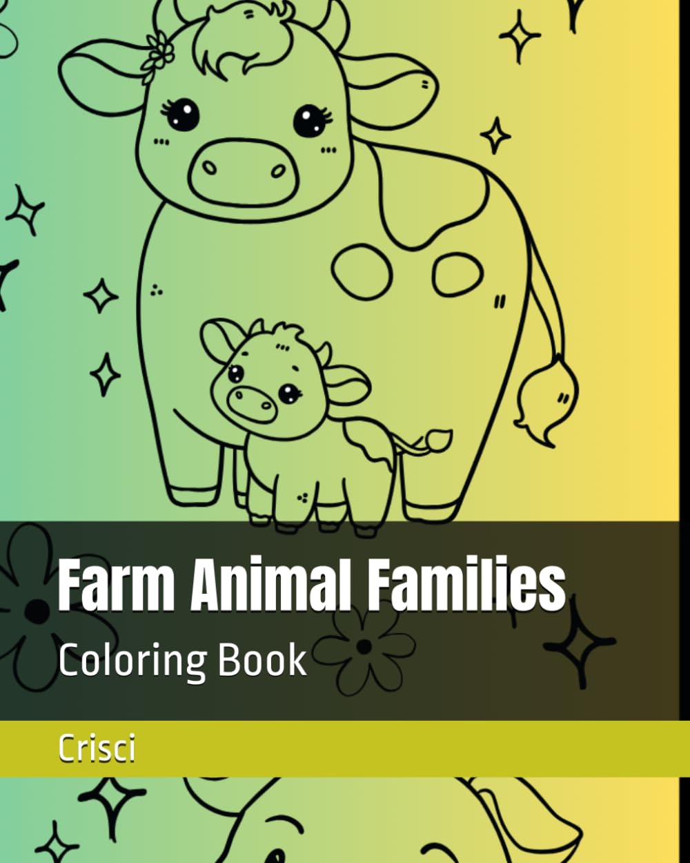 Farm Animal Families: Coloring Book