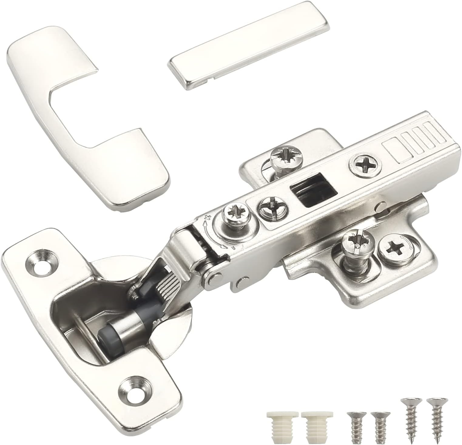 GTV 30 x Soft Close 35mm Kitchen Hinge Door Plate + Screws