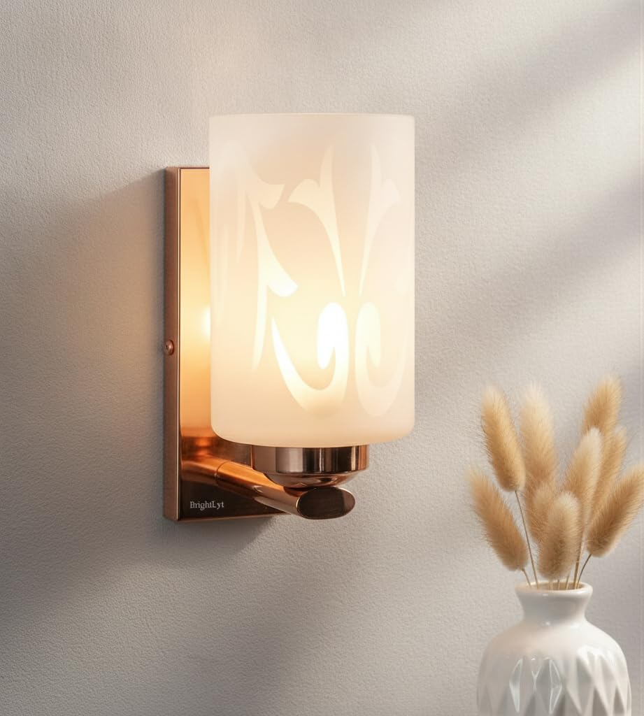 Avior Wall Light - Modern Gold & Frosted Glass -17