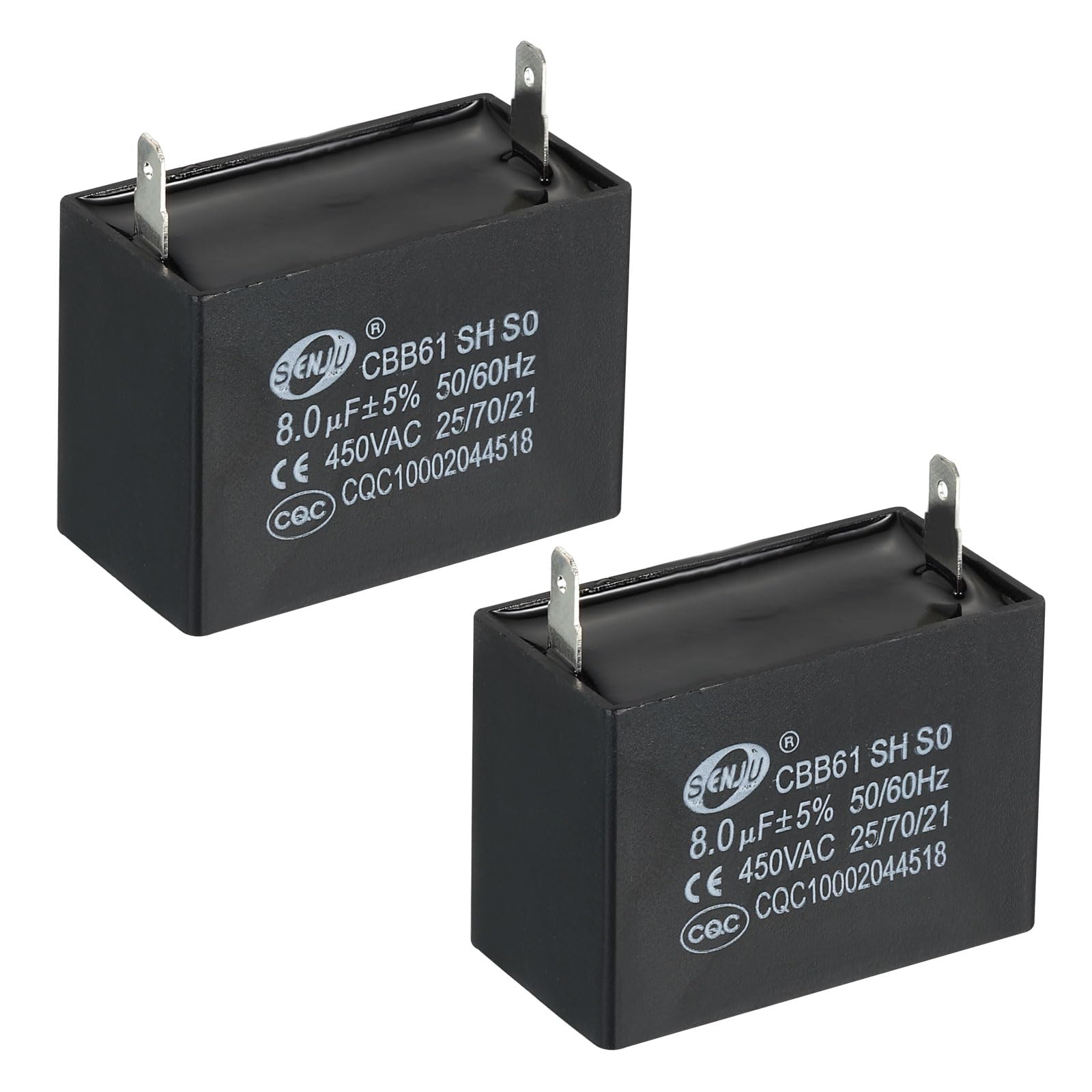 Amazon.com: PATIKIL CBB61 Ceiling Fan Capacitor, 2Pcs 8uF