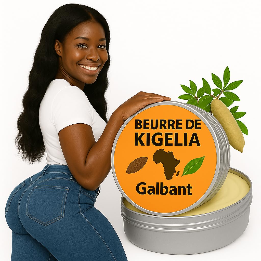 Burro di Kigelia 100 g – Aumenta Volume di Glutei, Fianchi e Seno – Stimola la Virilità Maschile – Rassodante e Naturale – I Love My Popotin